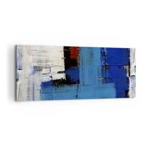 Obraz na płótnie - Sekret błękitu - 100x40 cm
