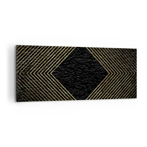 Obraz na płótnie - Geometria w stylu glamour - 100x40 cm