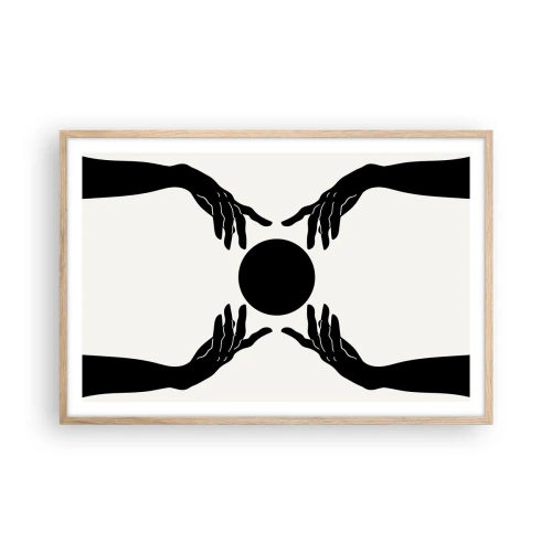 Plakat w ramie jasny dąb - Tajemny znak - 91x61 cm