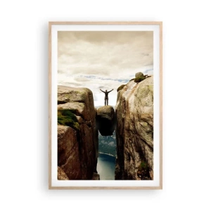 Plakat w ramie jasny dąb - Jak się czuję?! - 61x91 cm