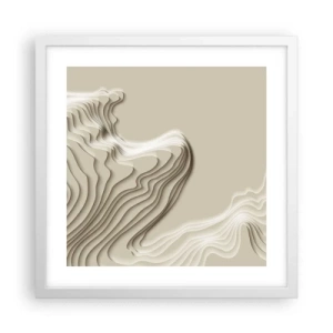 Plakat w białej ramie - Topografia sztuki - 40x40 cm