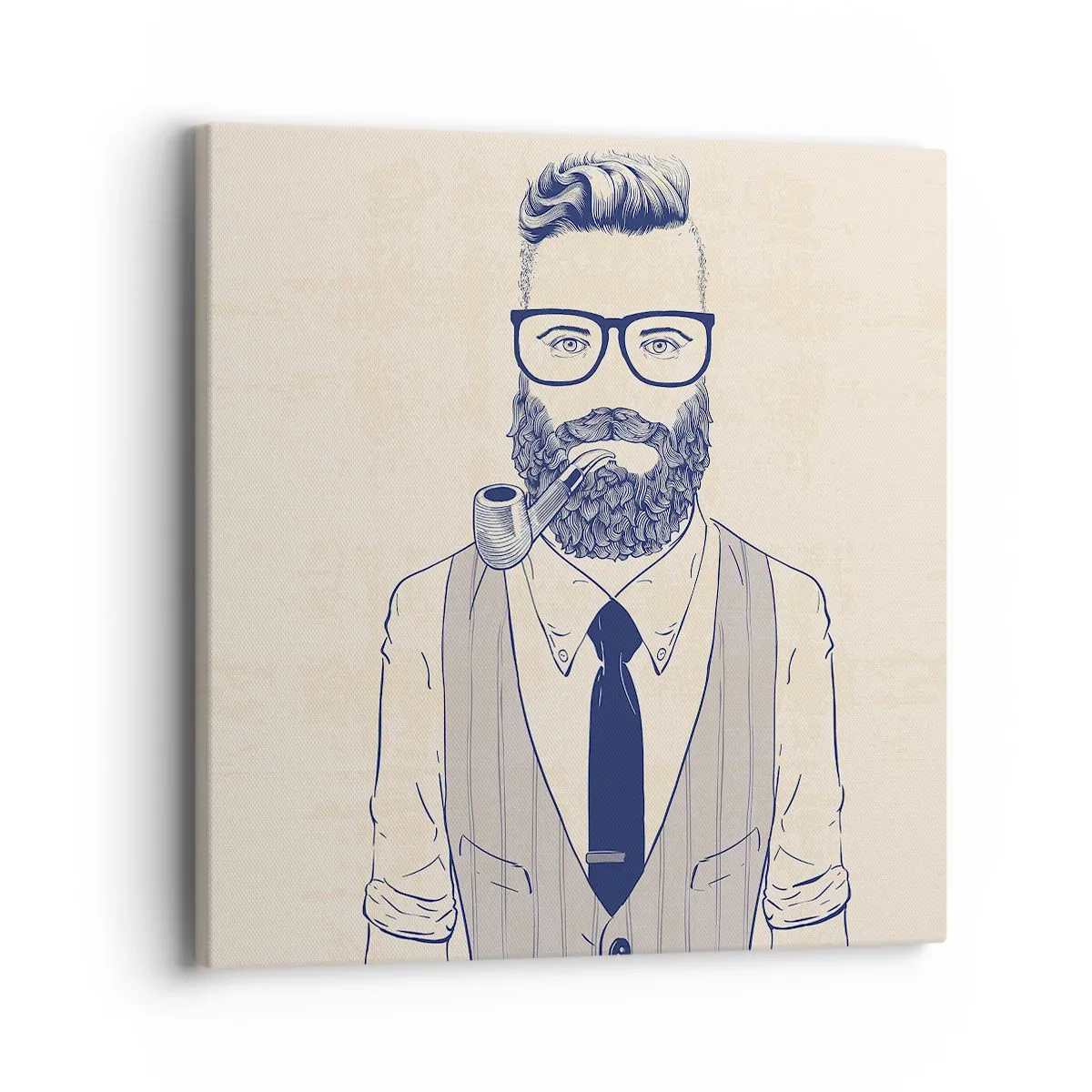 Obraz na płótnie - Pogodny, męski i modny - 40x40 cm