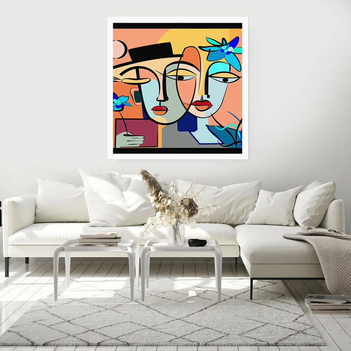 Plakat - Picassowskie randez vous - 50x50 cm