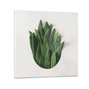 Obraz na szkle - Nieposkromiona ciekawość - 30x30 cm