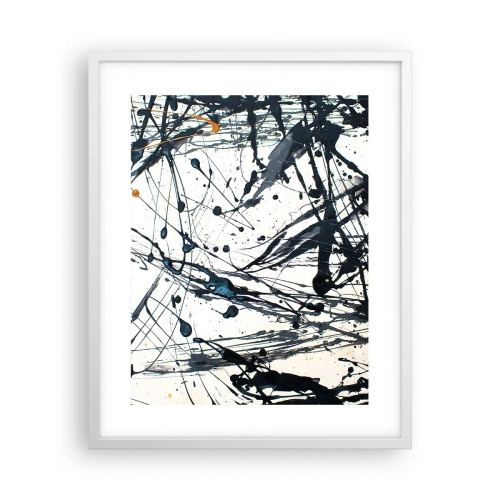 Plakat w białej ramie - Z sensem czy bez sensu? - 40x50 cm