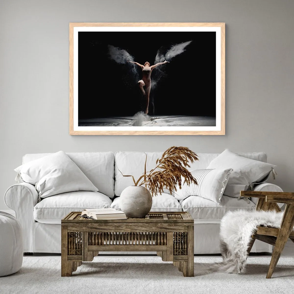 Plakat w ramie jasny dąb - Elfy istnieją - 100x70 cm