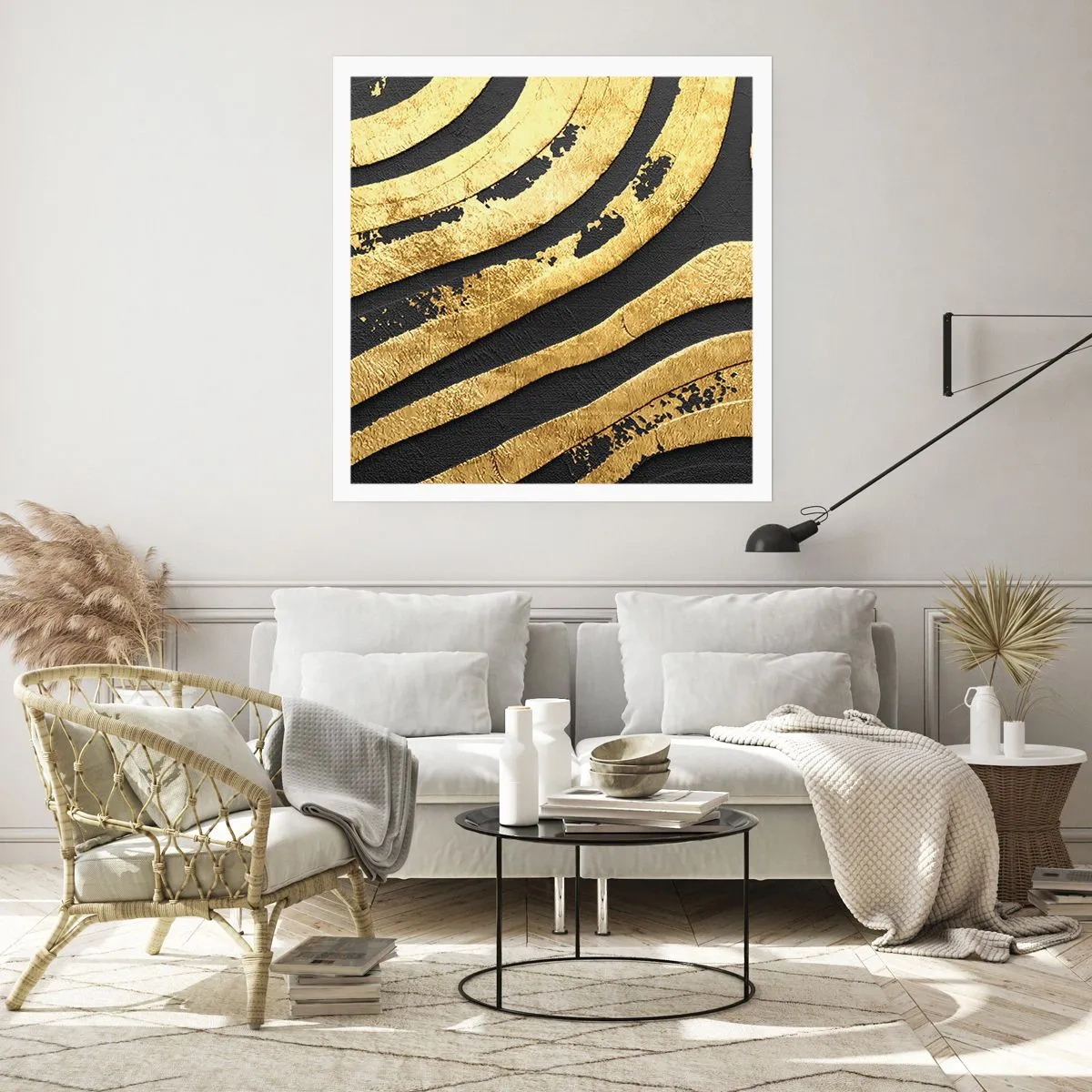 Plakat - Wszystko płynie - 60x60 cm