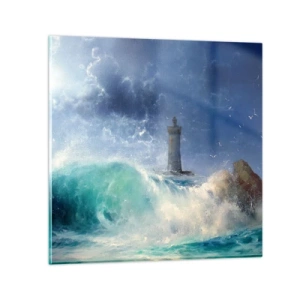 Obraz na szkle - Na straży przeciw żywiołom - 40x40 cm