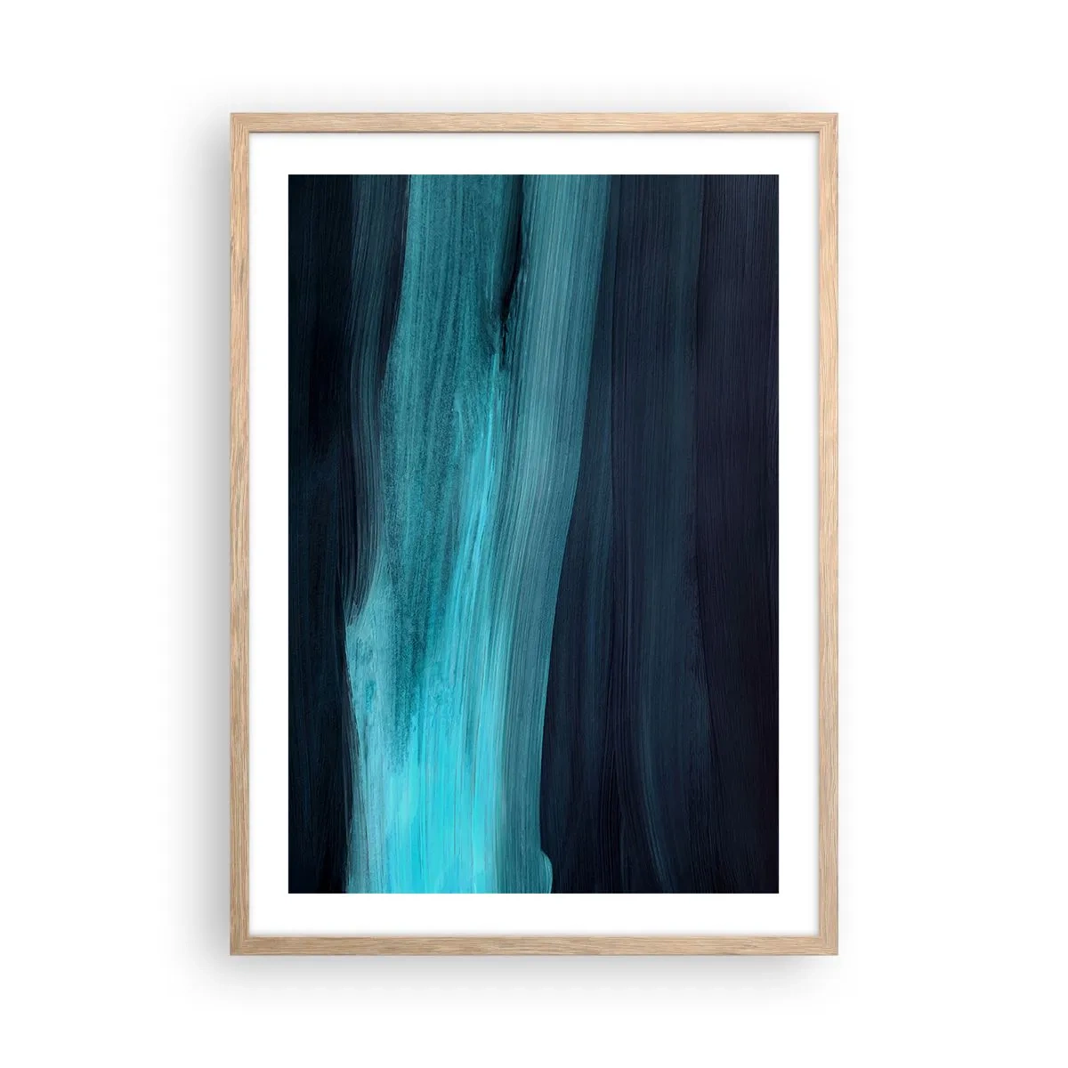 Plakat w ramie jasny dąb - Popłyń z nurtem - 50x70 cm