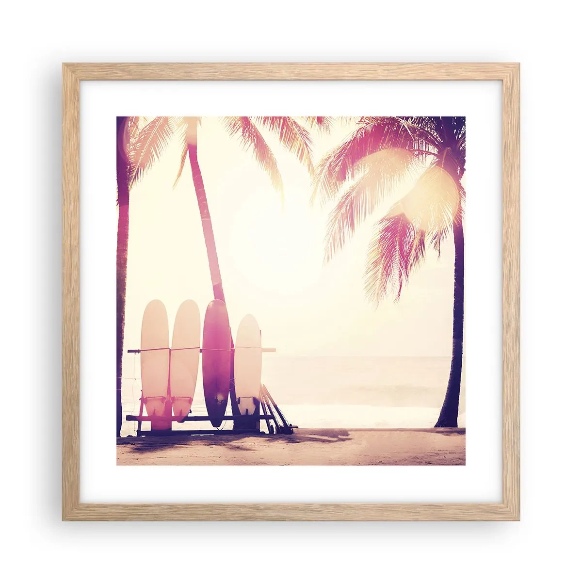 Plakat w ramie jasny dąb - To będzie wspaniały dzień - 40x40 cm