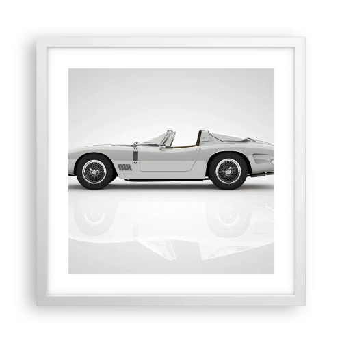 Plakat w białej ramie - Obietnica zabawy - 40x40 cm