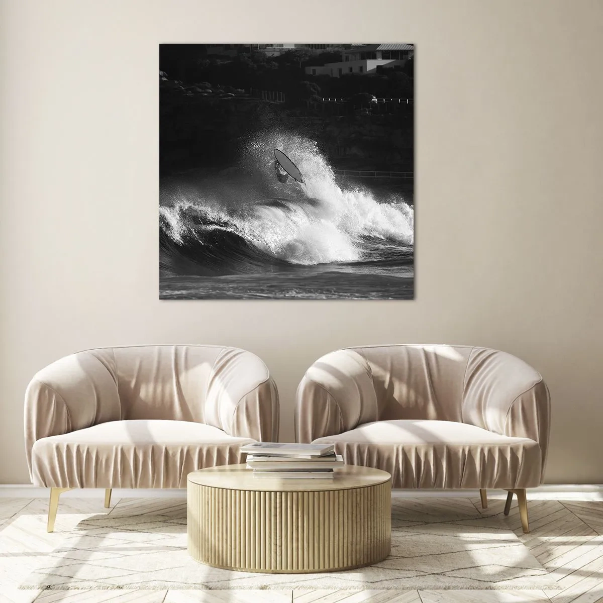 Obraz na szkle - Wyzwanie przyjęte! - 60x60 cm