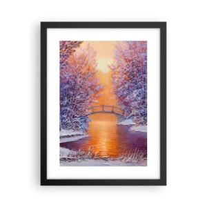 Plakat w czarnej ramie - Spotkajmy się tu - 30x40 cm
