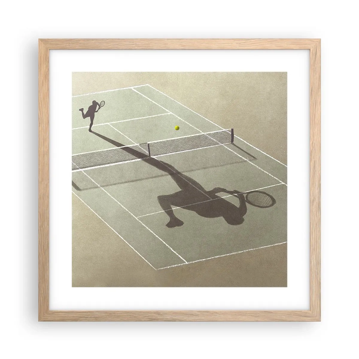 Plakat w ramie jasny dąb - Pokonać siebie - 40x40 cm