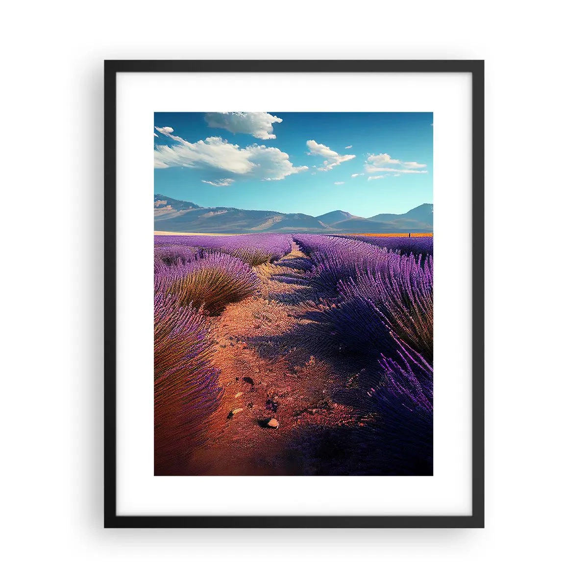 Plakat w czarnej ramie - Pachnące pola - 40x50 cm