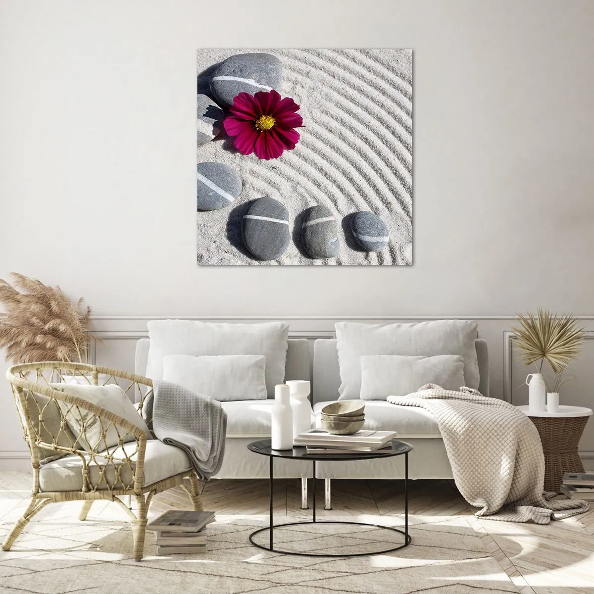 Obraz na szkle - Energia i spokój magicznego kręgu natury - 60x60 cm