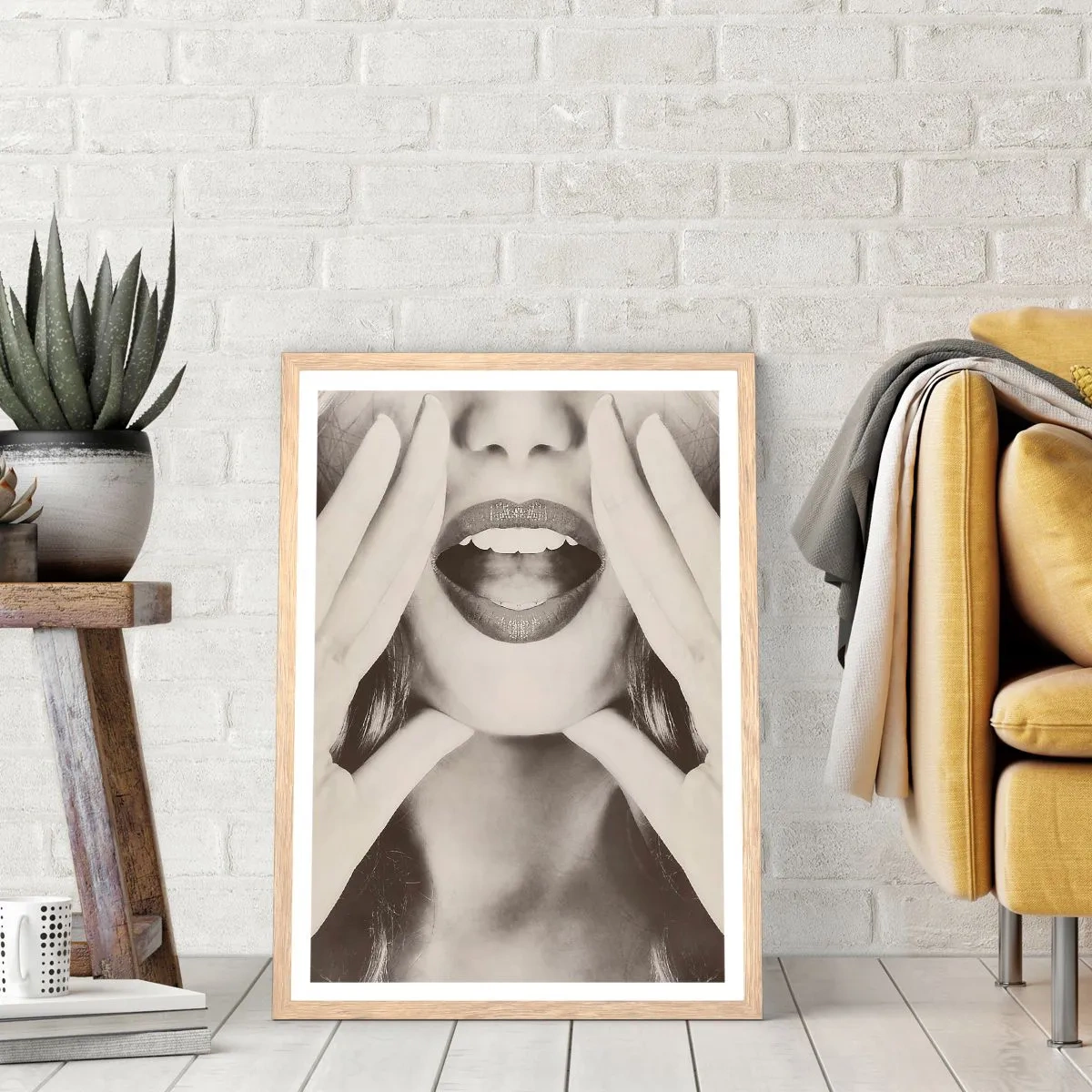 Plakat w ramie jasny dąb - Już idę! - 70x100 cm