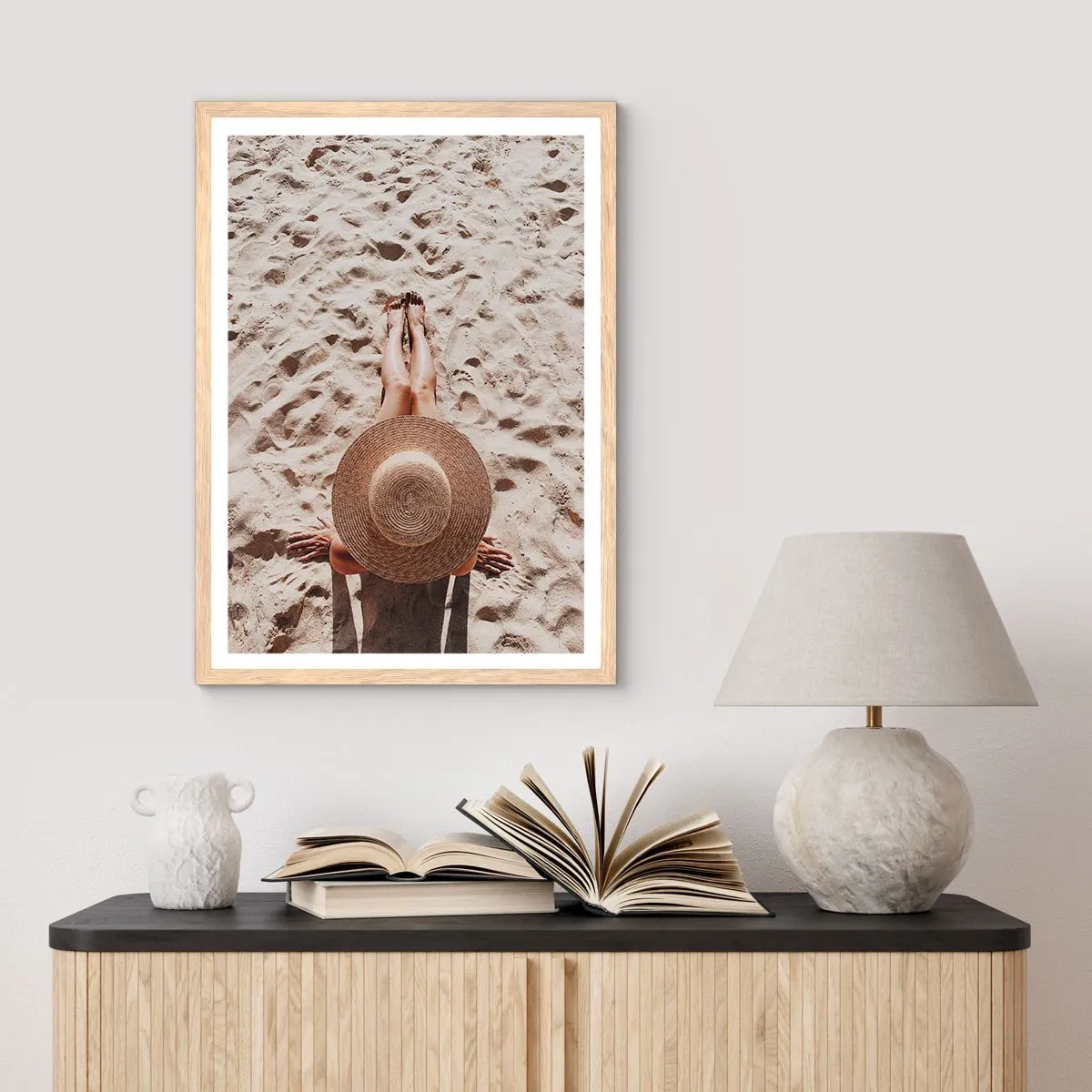 Plakat w ramie jasny dąb - Wymarzony czas - 70x100 cm