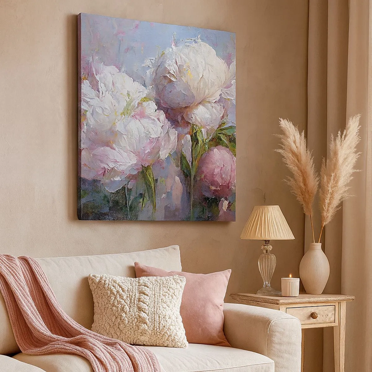 Obraz na płótnie - Kipiący życiem bukiet - 30x30 cm