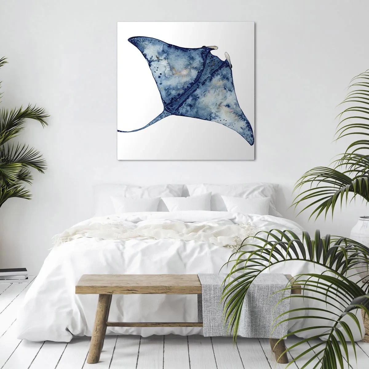 Obraz na płótnie - Życie w błękicie - 40x40 cm