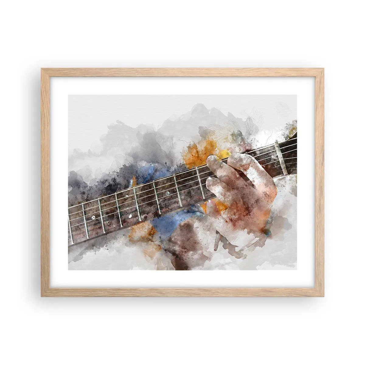 Plakat w ramie jasny dąb - Poezja między strunami - 50x40 cm