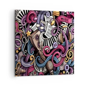 Obraz na płótnie - Skomplikowana melodia - 50x50 cm