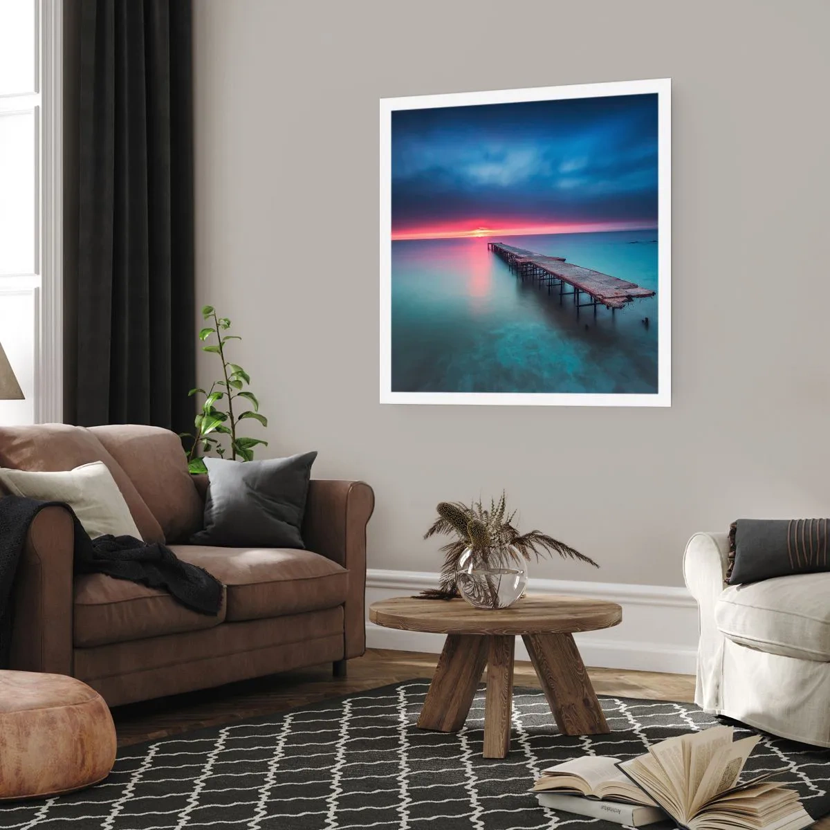 Plakat - Między niebem a ziemią - 60x60 cm