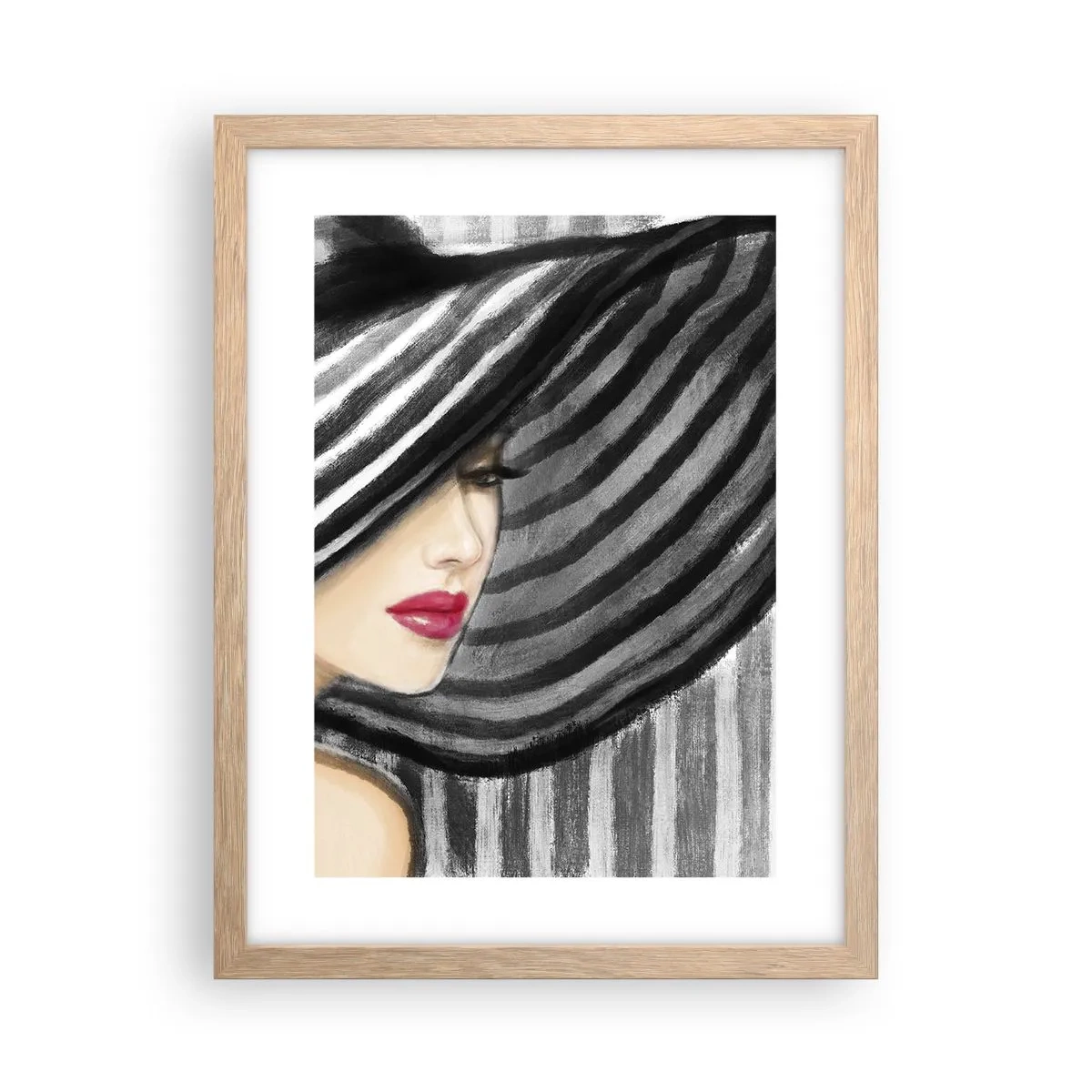 Plakat w ramie jasny dąb - Gdzie ciebie szukać? - 30x40 cm