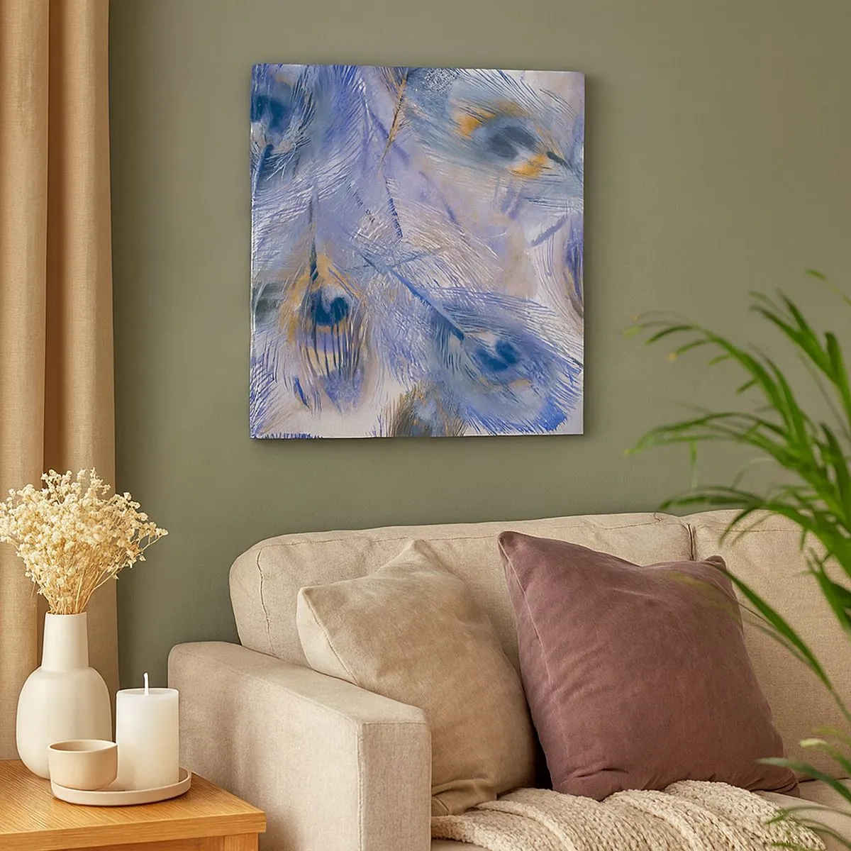 Obraz na płótnie - Pawiooka kompozycja - 30x30 cm