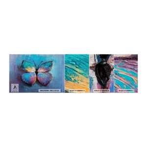 Fototapeta Próbka Samoprzylepna Deluxe Sticker - W pełnej krasie - Motyl, Sztuka, Malarstwo - 100x30 cm