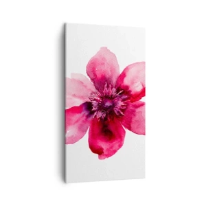 Obraz na płótnie - Karminowy wonny pocałunek - 45x80 cm