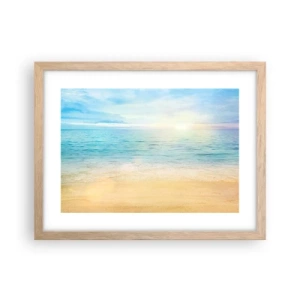 Plakat w ramie jasny dąb - Wielki błękit - 40x30 cm
