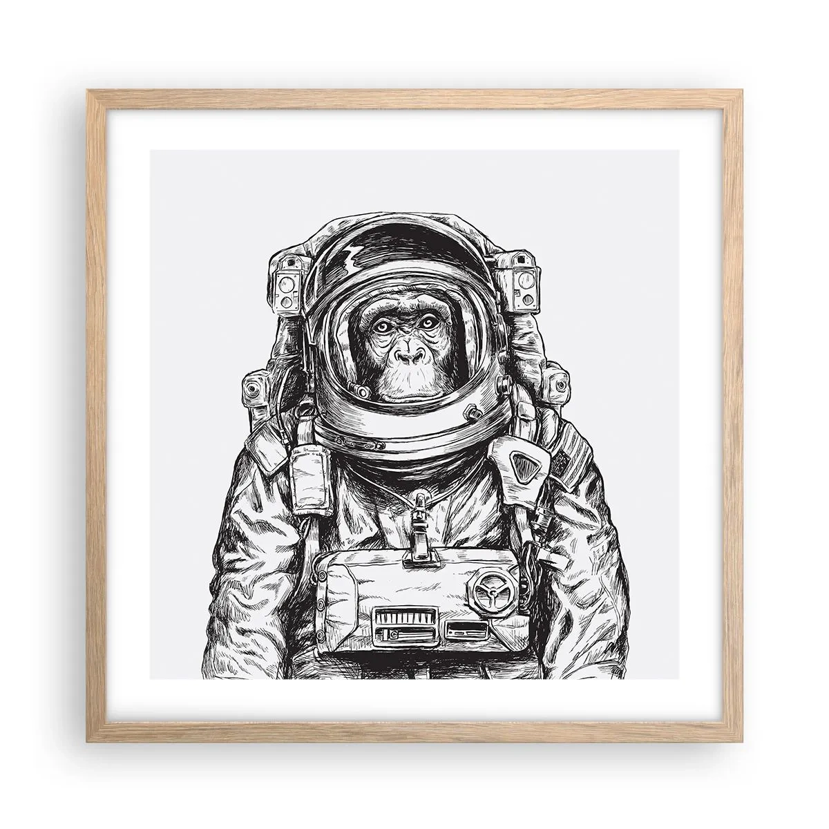 Plakat w ramie jasny dąb - Alternatywna ewolucja - 50x50 cm