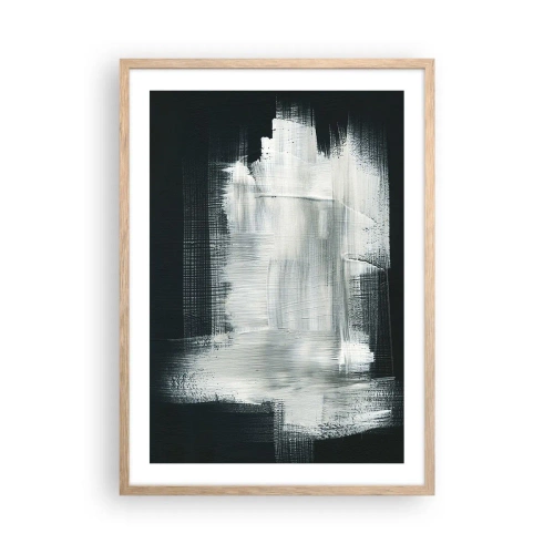 Plakat w ramie jasny dąb - Utkane z pionu i poziomu - 50x70 cm