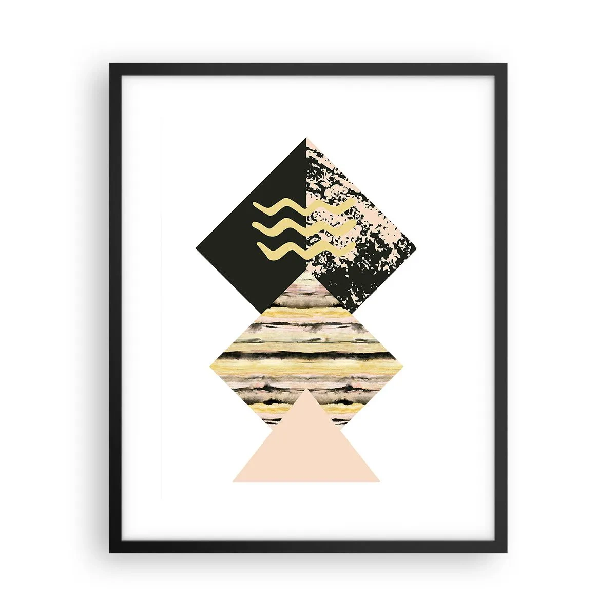 Plakat w czarnej ramie - Nie takie proste - 40x50 cm