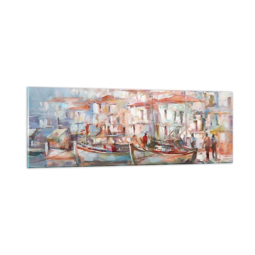 Obraz na szkle - Pastelowe wakacje - 90x30 cm
