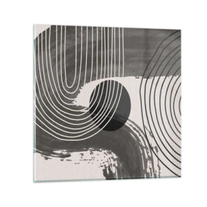 Obraz na szkle - Owal zwycięża - 70x70 cm