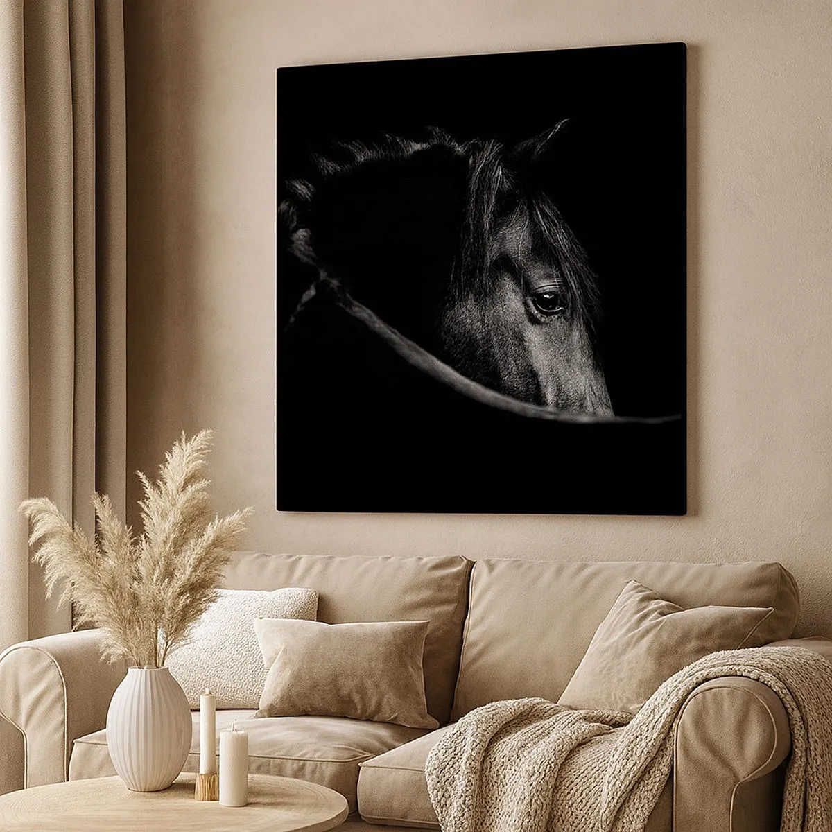 Obraz na płótnie - Czarny książę - 30x30 cm