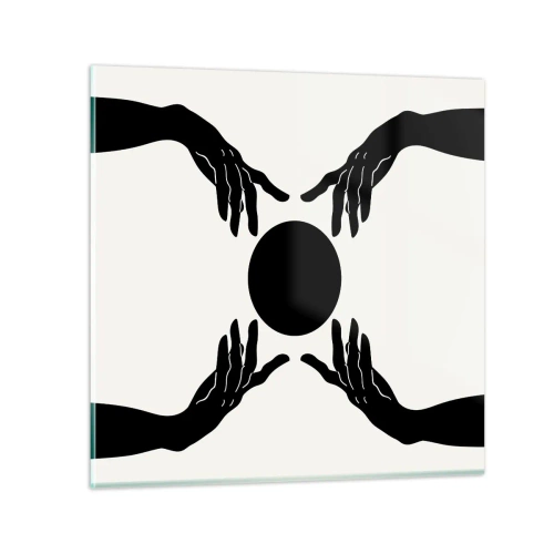 Obraz na szkle - Tajemny znak - 30x30 cm