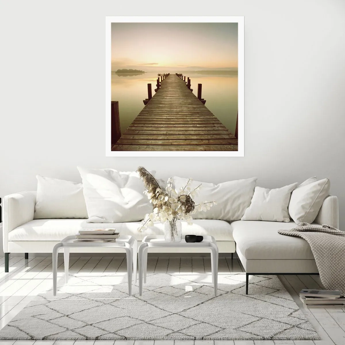 Plakat - Przedświt, świtanie, światło - 50x50 cm