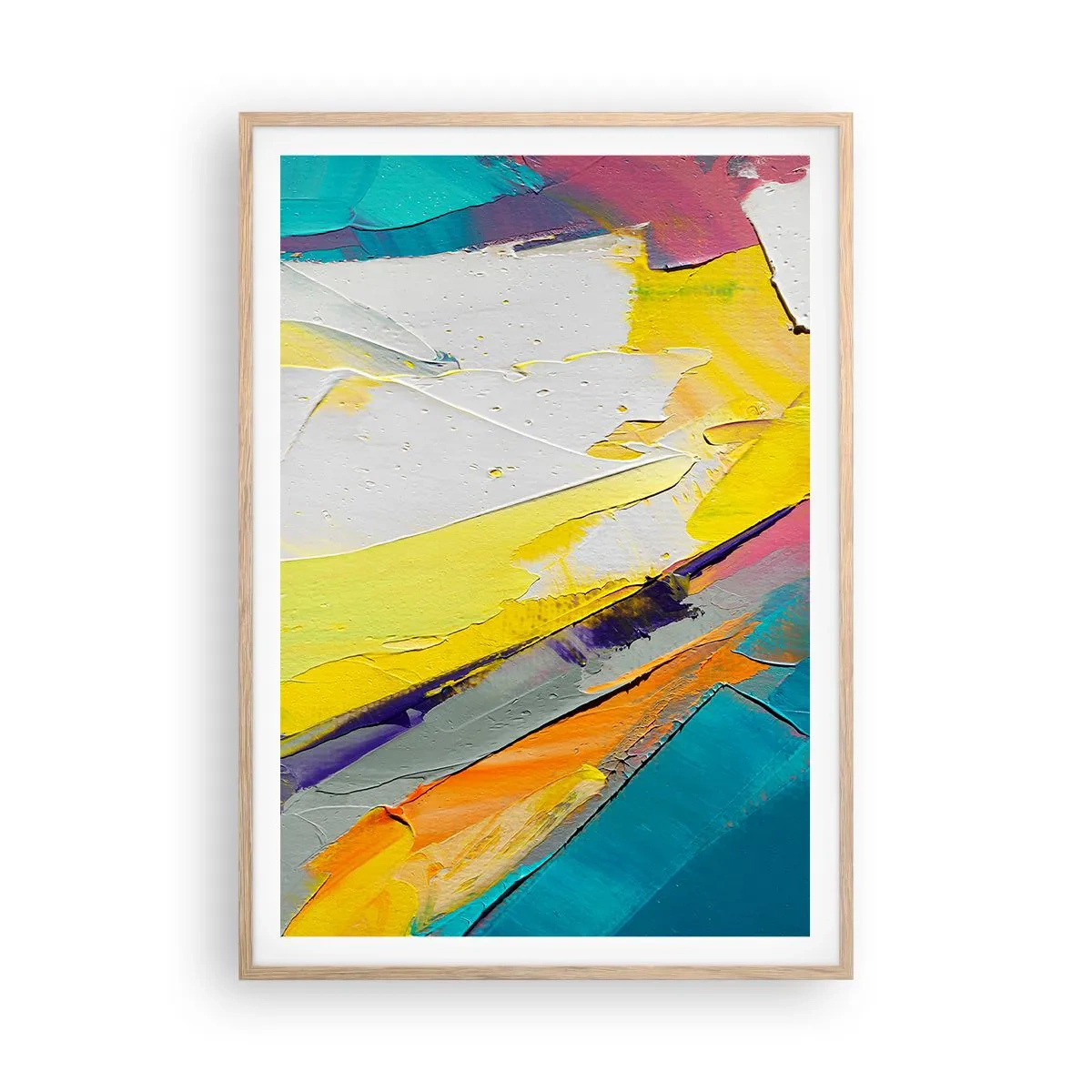 Plakat w ramie jasny dąb - Anatomia światła - 70x100 cm