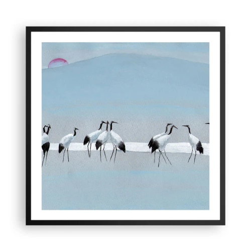 Plakat w czarnej ramie - Po gorącym dniu - 60x60 cm