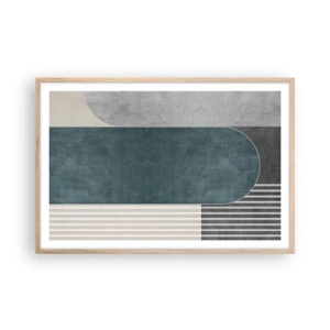 Plakat w ramie jasny dąb - Kompozycja na poziomie - 91x61 cm