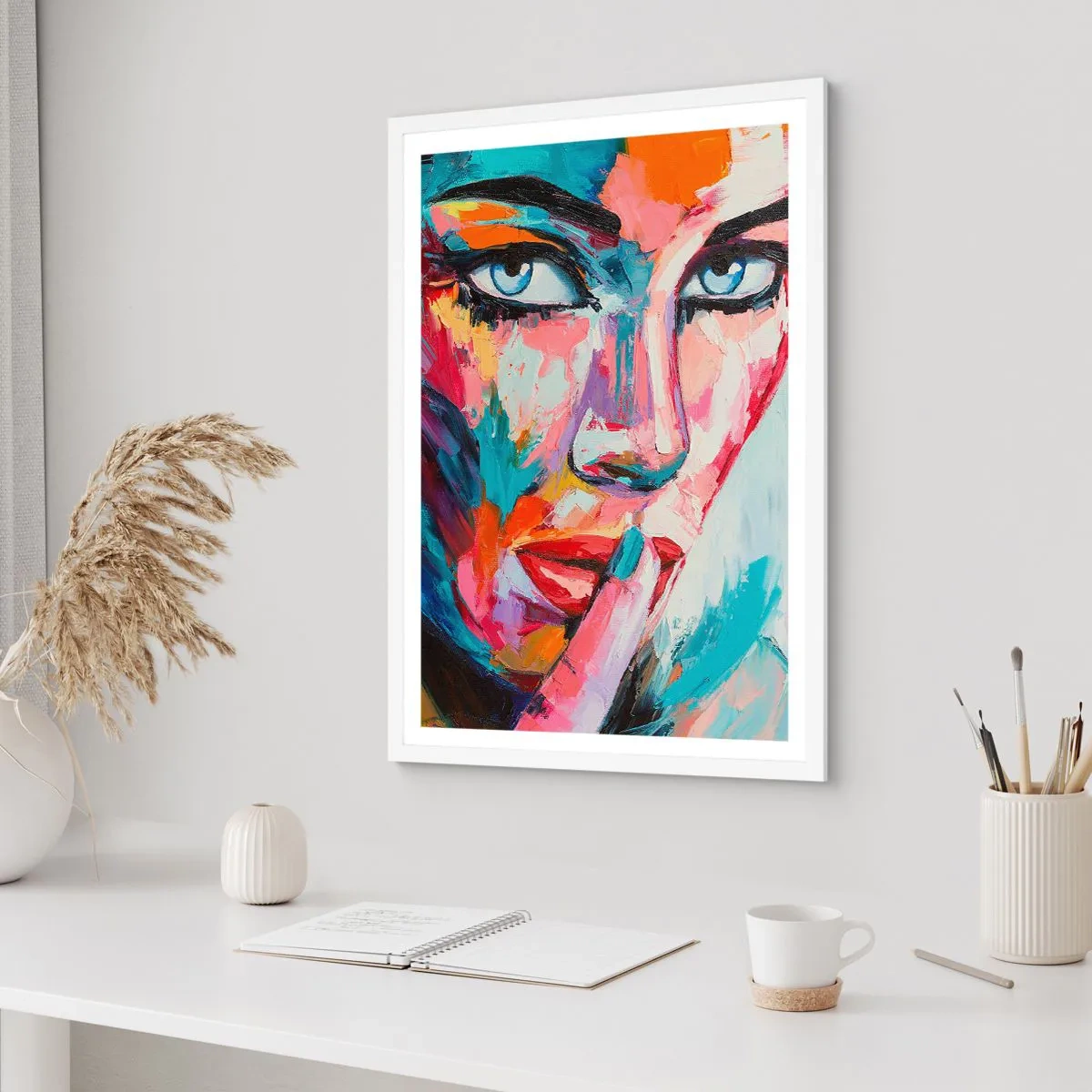 Plakat w białej ramie - Nasza pierwsza tajemnica - 30x40 cm