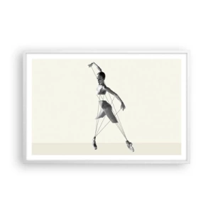 Plakat w białej ramie - W teatrze świata - 91x61 cm
