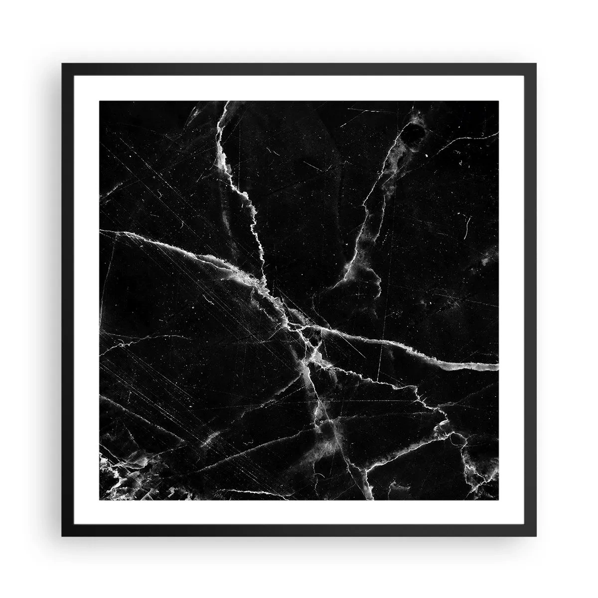 Plakat w czarnej ramie - Sekretne życie kamienia - 60x60 cm