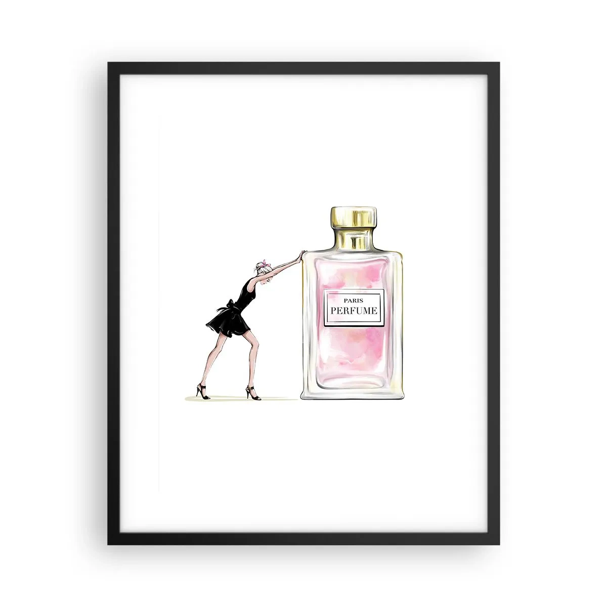 Plakat w czarnej ramie - Esencja kobiecości - 40x50 cm
