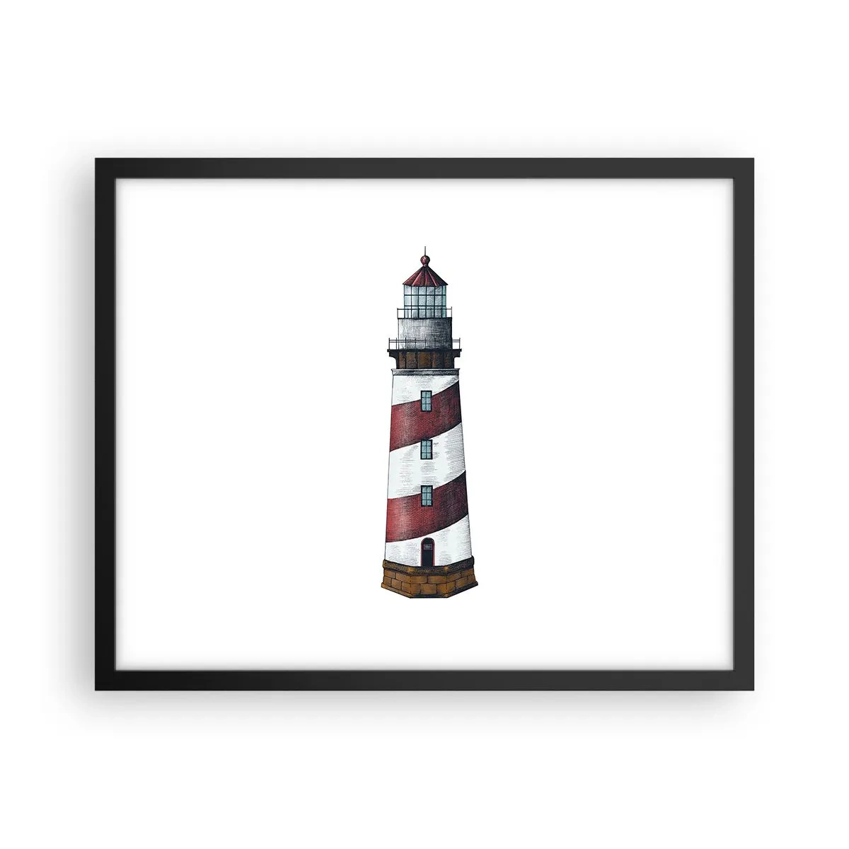 Plakat w czarnej ramie - Zawsze na straży - 50x40 cm