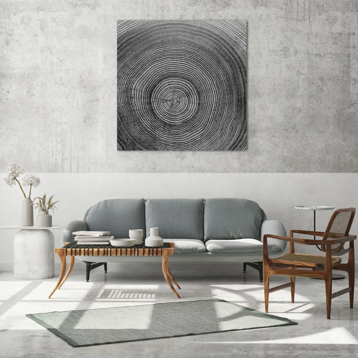 Obraz na szkle - Znak czasu - 70x70 cm