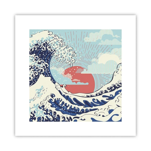 Plakat - Z japońskich inspiracji - 30x30 cm
